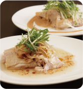 鶏モモ肉の<br>特製バンバンジー