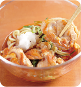 但馬鶏のミニ冷やし麺